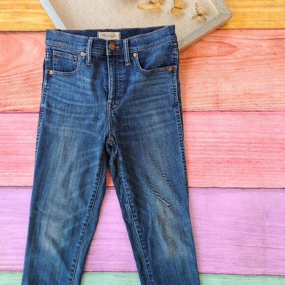 Madewell Blue 10" High Rise‎ Skinny Ankle Jeans 27 Classic Casual - Picture 4 of 9